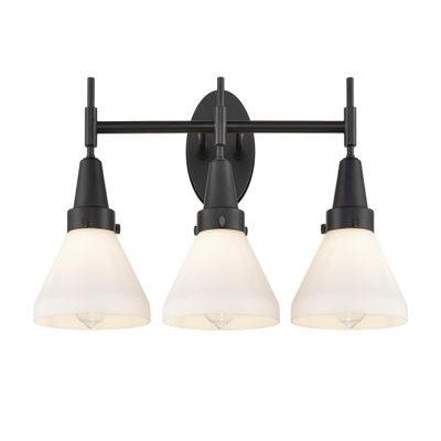 Innovations Lighting 447-3W-BK-W-LED Bare Bulb 1 Light Cord Set, Matte Black