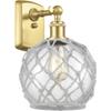 INNOVATIONS LIGHTING 516-1W-SG-G122-8RW-LED Farmhouse Rope 1 Light Sconce view 1