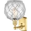 INNOVATIONS LIGHTING 516-1W-SG-G122-8RW-LED Farmhouse Rope 1 Light Sconce view 2