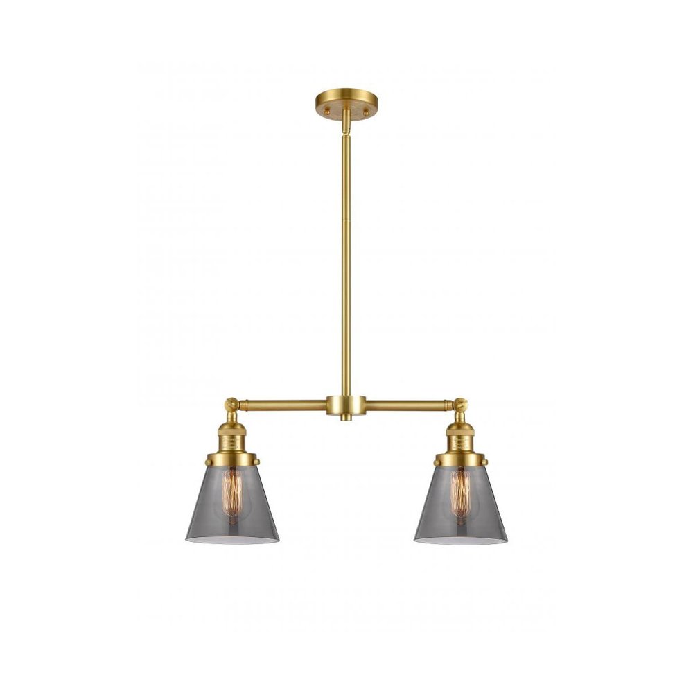 Innovations Lighting 209-SG-G63-LED Small Cone 2 Light Chandelier