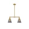 Innovations Lighting 209-SG-G63-LED Small Cone 2 Light Chandelier view 1