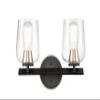 Innovations Lighting 420-2W-BSN-CL-LED Bare Bulb 1 Light Cord Set, Black Satin Nickel view 1