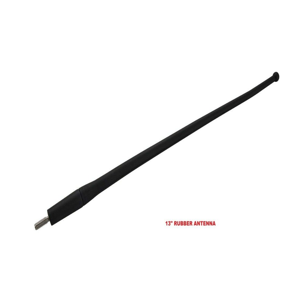 13" inch Antenna Mast Black Power Rod Radio AM/FM for Ford E150/250/350/450/550 Econoline 1992-2020 - Replacement Great Looking Antenna