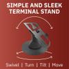 Pax Px7 Low Profile Freestanding 4" Stand with Round Plate, Black view 3