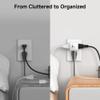 [ETL Listed] Cable Matters 3-Pack 3 Outlet Wall Adapter (Grounded Cube Tap, Outlet Splitter, 3 Way Plug Adapter, 3-Prong Power Splitter), White view 4