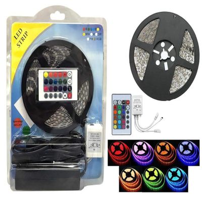 American Terminal LED Strip RGB Color Ribbon Kit - Includes Power Plug, Remote, and Water-Resistant Design