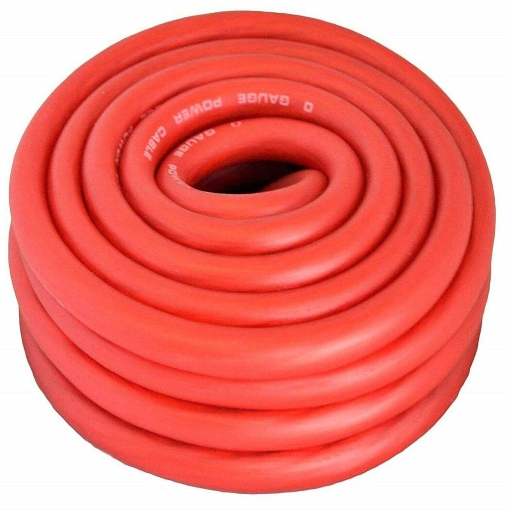 PATRON 4 Gauge Orange Amplifier Power/Ground 4 Wire 20 Feet Superflex Cable