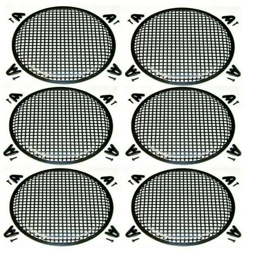 6 Patron 10" SubWoofer Metal Mesh Cover Waffle Speaker Grill Protect Guard DJ