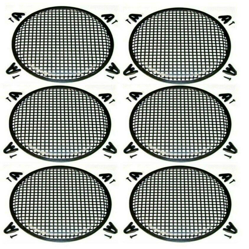 6 A/T 10" SubWoofer Metal Mesh Cover Waffle Speaker Grill Protect Guard DJ Car
