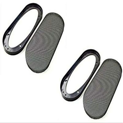 (2) XP Audio Universal 4"x10" Speaker COAXIAL Component Protective Grill Cover