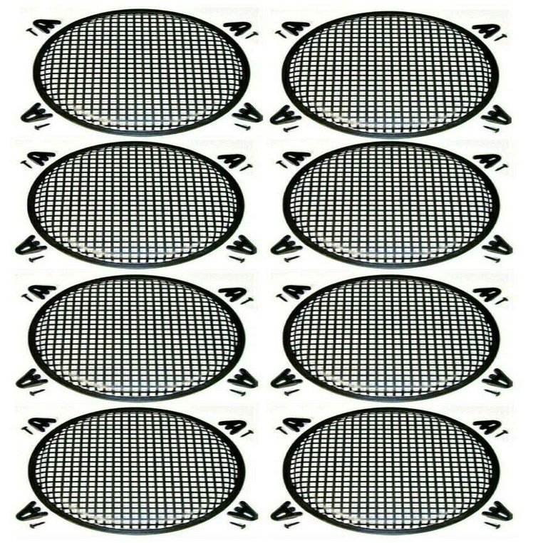 8 MK Audio 10" Subwoofer Metal Mesh Cover Waffle Speaker Grill Protect Guard DJ Car Audio