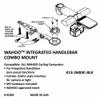 K-Edge | Integrated Handlebar System Bicycle Computer Combo Mount | for Wahoo GPS Devices | Black view 4