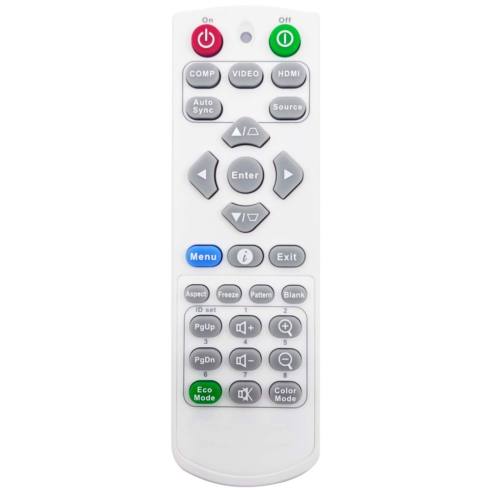 INTECHING A-00010005 Projector Remote Control for ViewSonic PA502XP, PA503S, PA503SP, PA503W, PA503X, PA503XP, PG700WU, PG701WU, PJD5152, PJD5154, PS500X, PS501W, PS501X, PX700HD, PX701HD, PX702HD