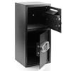 Safe Box Security Lock Box with Double Door and Keys,Safes Home Office Security Lock Digital Safe Depository Drop Box for Cash Valuable,Gun Storage view 1