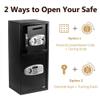 Safe Box Security Lock Box with Double Door and Keys,Safes Home Office Security Lock Digital Safe Depository Drop Box for Cash Valuable,Gun Storage view 2