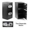 Safe Box Security Lock Box with Double Door and Keys,Safes Home Office Security Lock Digital Safe Depository Drop Box for Cash Valuable,Gun Storage view 3