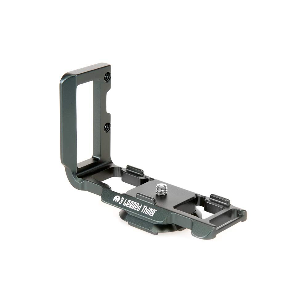 3 Legged Thing Zayla Dedicated Camera L-Bracket - Arca Swiss Compatible L-Bracket for Nikon Z50 Landscape and Portrait Photography - Metallic Slate Grey (Zayla-PD-G)