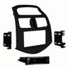 Carxtc Double or Single Din Install Car Stereo Dash Kit, Electronic Harness and Antenna Adapter for a Aftermarket Radio 2013-2015 Fits Chevrolet Spark Trim Bezel is Matte Black view 1
