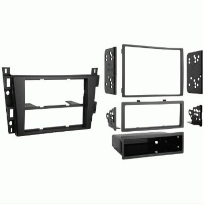 Carxtc Double or Single Din Install Car Stereo Dash Kit for a Aftermarket Radio Fits 2007-2009 Cadillac SRX Trim Bezel is Black