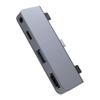HyperDrive iPad Pro USB C Hub  4-in-1 USBC Hub w/ 4K30Hz HDMI, USB-C 5Gbps 60W PD, USB-A 5Gbps, 3.5mm Audio Jack  Form-Fitting, Aluminum iPad Docking Station Compatible w/Air & Mini (Space Gray) view 1