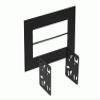 Carxtc Trim Ring to Finish of Double Din or 2 Single Din Installation Car Stereo Dash Kit for a Aftermarket Radio Fits 1995-1998 Toyota Tercel Trim Bezel is Black view 1
