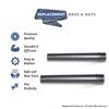 Two Extension Wand Replacement Part For Bissell 2490,2489, 24899, 2491 Vacuums # compare to part 2032666 view 2