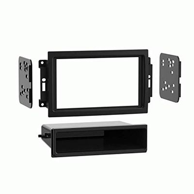Carxtc Double or Single Din Install Car Stereo Dash Kit for a Aftermarket Radio Fits 2008-2010 Dodge Ram Pickup Chassis Cab 4500, 5500 Trim Bezel is Black Y