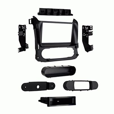 Carxtc Double or Single Din Install Car Stereo Dash Kit for a Aftermarket Radio Fits 2015-2020 GMC Yukon, Yukon XL Trim Bezel is Factory Color