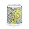 Sacramento International Airport (SMF), Airport Boulevard, Sacramento, CA, USA FAA Sectional Aeronautical Charts Chart Mug, 15oz view 2
