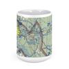 Bismarck Airport, University Drive, Bismarck, ND, USA FAA Sectional Aeronautical Charts Chart Mug, 15oz view 2