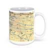 El Paso International Airport (ELP), Convair Rd, El Paso, TX, USA FAA Sectional Aeronautical Charts Chart Mug, 15oz view 3