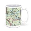 Lynchburg Regional Airport (Terminal Drive), Concord, VA, USA FAA Sectional Aeronautical Charts Chart Mug, 11oz view 3