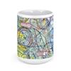 Orlando Sanford International Airport (SFB), Red Cleveland Boulevard, Sanford, FL, USA FAA Sectional Aeronautical Charts Chart Mug, 11oz view 2