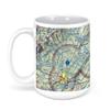 Charlottesville?Albemarle Airport, Bowen Loop, Charlottesville, VA, USA FAA Sectional Aeronautical Charts Chart Mug, 15oz view 1