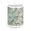 Charlottesville?Albemarle Airport, Bowen Loop, Charlottesville, VA, USA FAA Sectional Aeronautical Charts Chart Mug, 15oz view 2