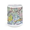 Internationaler Flughafen Pensacola (PNS), Airport Boulevard, Pensacola, FL, USA FAA Sectional Aeronautical Charts Chart Mug, 11oz view 2