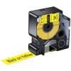 KCMYTONER Compatible for DYMO 18491 Flexible Nylon Label Tapes Black on Yellow 3/4" x 11.5' (19mm x 3.5m) Work with Rhino 5200 4200 5000 6000 Industrial Label Makers, (1-Pack) view 1