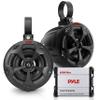 Pyle Waterproof Off-Road Speakers with Amplifier - 4 Inch 800W 2-Channel Marine Grade Waketower Speakers System Full Range Outdoor Audio Stereo Speaker for ATV, UTV, Quad, Jeep, Boat PLUTV42CH view 1