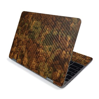 MightySkins Carbon Fiber Skin for Samsung Chromebook Plus V2 12" (2019) - River Stones | Protective, Durable Textured Carbon Fiber Finish | Easy to Apply, Remove, and Change Styles | Made in The USA