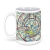 Evansville Regional Airport (EVV), Bussing Drive, Evansville, in, USA FAA Sectional Aeronautical Charts Chart Mug, 15oz view 1