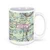 Evansville Regional Airport (EVV), Bussing Drive, Evansville, in, USA FAA Sectional Aeronautical Charts Chart Mug, 15oz view 3