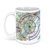 Portland International Jetport (PWM), Westbrook Street, Portland, ME, USA FAA Sectional Aeronautical Charts Chart Mug, 15oz