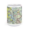 Nashville International Airport, Nashville, TN, USA FAA Sectional Aeronautical Charts Chart Mug, 11oz view 2