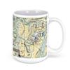 Bellingham International Airport, Mitchell Way, Bellingham, WA, USA FAA Sectional Aeronautical Charts Chart Mug, 11oz view 3