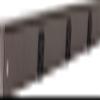 Task Lighting APT Series Tamper Resistant Under-Cabinet Angled Power Strip Track with Slim Single Outlets | 48" | Bronze view 1
