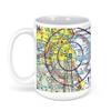 MKE Airport (MKE), South Howell Avenue, Milwaukee, WI, USA FAA Sectional Aeronautical Charts Chart Mug, 15oz view 1