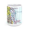 MKE Airport (MKE), South Howell Avenue, Milwaukee, WI, USA FAA Sectional Aeronautical Charts Chart Mug, 15oz view 2