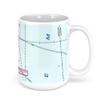 MKE Airport (MKE), South Howell Avenue, Milwaukee, WI, USA FAA Sectional Aeronautical Charts Chart Mug, 15oz view 3