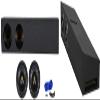 Rockville W8K9D2 Bundle: (2) 8" 2000W PEAK/500W RMS Dual 2-Ohm Car Subwoofers, Dual 8" Underseat Subwoofer Enclosure for Ford F150 Super Crew 2009-2020, Sub Box Installation Kit, 4-Items view 1