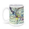 Brownsville South Padre Island International Airport FAA Sectional Aeronautical Charts Chart Mug, 15oz view 1
